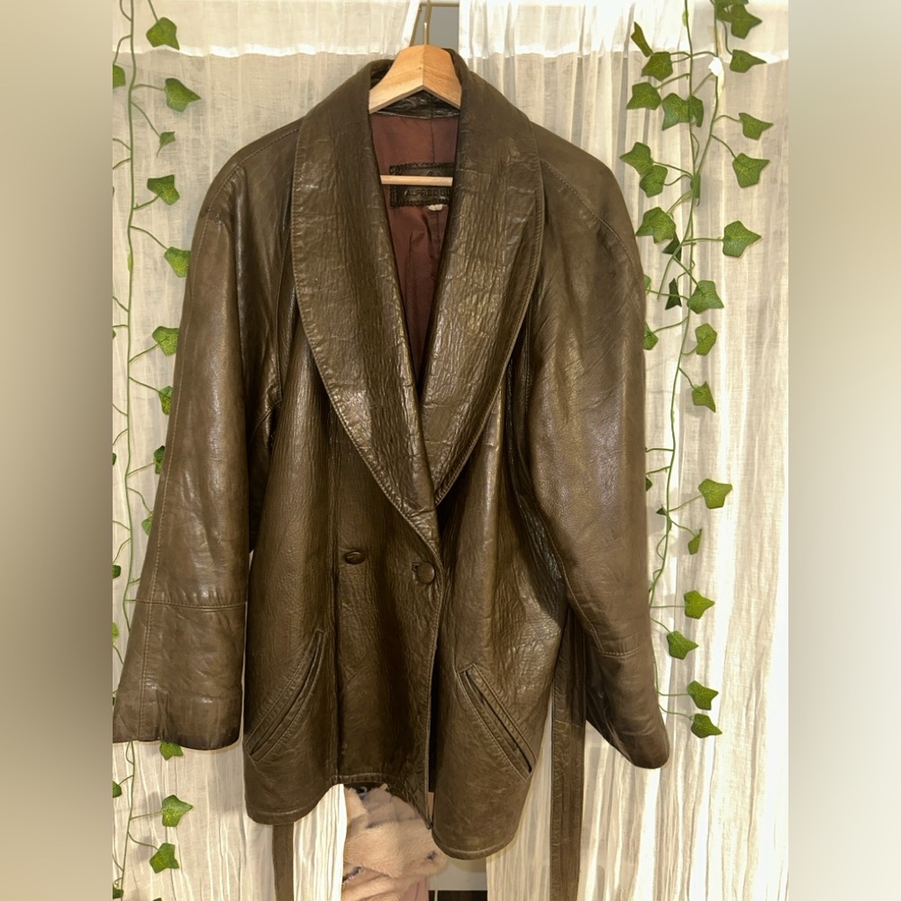80s leather jacket - Picture 3 of 8